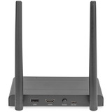 Digitus Trådløst HDMI KVM Extender Sæt, HDMI-udvidelse forlænger Sort