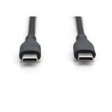 Digitus USB 2.0 silikone tilslutningskabel USB-C > USB-C Sort