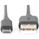 Digitus USB 2.0 tilslutningskabel USB-A (stik) > Micro-USB (stik) Sort