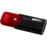 Emtec Click Easy USB-nøgle 16 GB USB Type-A 3.2 Gen 2 (3.1 Gen 2) Sort, Rød, USB-stik Rød/Sort, 16 GB, USB Type-A, 3.2 Gen 2 (3.1 Gen 2), Uden hætte, Sort, Rød