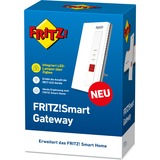 FRITZ! Smart Gateway Trådløs Hvid Hvid, Hvid, Knapper, Strøm, WLAN, Ja, Trådløs, Gigabit Ethernet, 128-bit AES