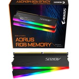 GIGABYTE GP-ARS16G37D hukommelsesmodul 16 GB 2 x 8 GB DDR4 3733 Mhz grå, 16 GB, 2 x 8 GB, DDR4, 3733 Mhz, 288-pin DIMM