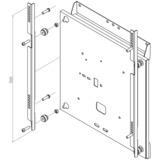 HAGOR 5761 skærmbeslag til skiltning 165,1 cm (65") Hvid, Adapter Hvid, 45 kg, 165,1 cm (65"), 400 x 400 mm