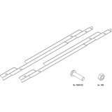 HAGOR 5761 skærmbeslag til skiltning 165,1 cm (65") Hvid, Adapter Hvid, 45 kg, 165,1 cm (65"), 400 x 400 mm