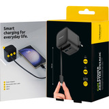 Intenso Strømforsyning W65ACIC GaN, Oplader Sort