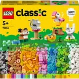 LEGO Classic Kreative kæledyr, Bygge legetøj Byggesæt, 5 År, Plast, 450 stk, 493 g