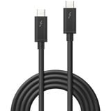 Lindy 41557 Thunderbolt kabel 2 m 20 Gbit/sek. Sort Sort, Hanstik, Hanstik, 2 m, Sort, 20 Gbit/sek., 4096 x 2160 pixel
