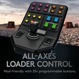 Logitech Heavy Equipment Bundle Sort USB 2.0 Rat + Pedaler Analog/digital PC, Simulatorsæt Sort/grå, Rat + Pedaler, PC, Analog/digital, 900°, Ledningsført, USB 2.0