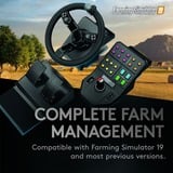 Logitech Heavy Equipment Bundle Sort USB 2.0 Rat + Pedaler Analog/digital PC, Simulatorsæt Sort/grå, Rat + Pedaler, PC, Analog/digital, 900°, Ledningsført, USB 2.0