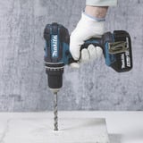 Makita Batteri slagboremaskine DHP482RFWJ, 18 Volt, Slagborer skruemaskine Hvid/Sort