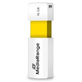 MediaRange USB-stik Hvid/Gul