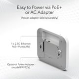 Netgear WAX610 1800 Mbit/s Hvid Strøm over Ethernet (PoE), Adgangspunktet Hvid, 2.4 GHz, 5 GHz, 1800 Mbit/s, EAP-PEAP, EAP-TLS, EAP-TTLS, PEAP, SSH, SSL/TLS, WPA, WPA2, WPA2-Enterprise, WPA3, 10,100,1000,2500 Mbit/s