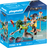 PLAYMOBIL Pirater Pirat med ballista, Bygge legetøj 