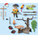 PLAYMOBIL Pirater Pirat med ballista, Bygge legetøj 