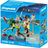 PLAYMOBIL Pirater Pirat med ballista, Bygge legetøj 