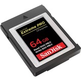 SanDisk Extreme Pro 64 GB CFexpress, Hukommelseskort 64 GB, CFexpress, 1500 MB/s, 800 MB/s, Sort