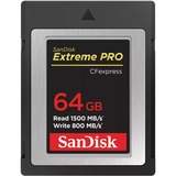 SanDisk Extreme Pro 64 GB CFexpress, Hukommelseskort 64 GB, CFexpress, 1500 MB/s, 800 MB/s, Sort