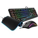 Sharkoon Desktop sæt Sort, DE-layout, Huano Red