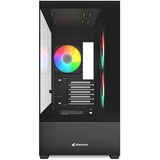 Sharkoon MK6 RGB , Towerkabinet Sort