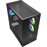 Sharkoon MK6 RGB , Towerkabinet Sort