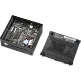 Shuttle Nano PC NA10H 1L størrelse PC Sort 8845HS 3,8 GHz, Barebone Sort, 1L størrelse PC, Mini PC barebone, DDR5-SDRAM, PCI Express, Ethernet LAN, 120 W