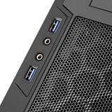 SilverStone PS13 Mini Tower Sort, Towerkabinet Sort, Mini Tower, PC, Sort, ATX, micro ATX, Plast, Stål, Hjemme/kontor