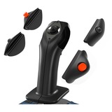 Thrustmaster TCA Sidestick X Airbus Edition Sort, Blå USB Flightstick Analog/digital PC, Xbox Series S, Xbox Series X, Joystick Sort, Flightstick, PC, Xbox Series S, Xbox Series X, Knappen Menu, Knappen Del, Analog/digital, Ledningsført, USB