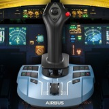 Thrustmaster TCA Sidestick X Airbus Edition Sort, Blå USB Flightstick Analog/digital PC, Xbox Series S, Xbox Series X, Joystick Sort, Flightstick, PC, Xbox Series S, Xbox Series X, Knappen Menu, Knappen Del, Analog/digital, Ledningsført, USB
