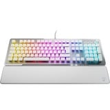 Turtle Beach Vulcan II, Gaming-tastatur aluminium (brushed)/Hvid, DE-layout, TITAN II Red