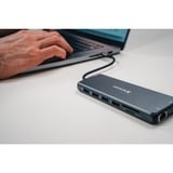 Verbatim CMH-14 USB Type-C 5000 Mbit/s Sølv, Docking station grå, USB Type-C, HDMI, RJ-45, USB 2.0, USB 3.2 Gen 1 (3.1 Gen 1) Type-A, USB 3.2 Gen 1 (3.1 Gen 1) Type-C, USB..., MicroSD (TransFlash), SD, 5000 Mbit/s, 60 Hz, Sølv
