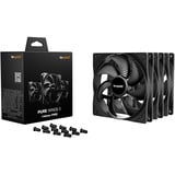 be quiet! Pure Wings 3 140mm | PWM Triple Pack Computerkabinet Ventilator 14 cm Sort 3 stk, Sag fan Sort, Ventilator, 14 cm, 1200 rpm, 97,5 m³/t, Sort