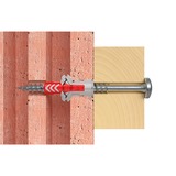 fischer DUOPOWER 6x30 S PH TX, Dyvel Lys grå/Rød