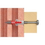 fischer Dübel DUOPOWER 6x30 S PH TX, Dyvel Lys grå/Rød
