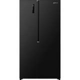 gorenje NRS917E41BX side-by-side køle-fryseskab Fritstående 544 L E Sort rustfrit stål (mørkt), Fritstående, Amerikansk dør, Sort, 2 dør(e), Berøring, LED