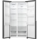 gorenje NRS917E41BX side-by-side køle-fryseskab Fritstående 544 L E Sort rustfrit stål (mørkt), Fritstående, Amerikansk dør, Sort, 2 dør(e), Berøring, LED