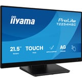 iiyama T2254MSC-B2AG, LED-skærm Sort (mat)