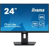 iiyama XUB2492HSU-B6 computerskærm 60,5 cm (23.8") 1920 x 1080 pixel Fuld HD LED Sort, LED-skærm Sort (mat), 60,5 cm (23.8"), 1920 x 1080 pixel, Fuld HD, LED, 0,4 ms, Sort