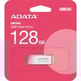 ADATA UR350 USB-nøgle 128 GB USB Type-A 3.2 Gen 1 (3.1 Gen 1) Brun, USB-stik nikkel/Brown, 128 GB, USB Type-A, 3.2 Gen 1 (3.1 Gen 1), 100 MB/s, Uden hætte, Brun