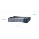 APC Easy UPS On-Line, 1000VA, Lithium-ion Sort/Sølv