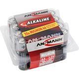 Ansmann 5015548 husholdningsbatteri Engangsbatteri Alkaline Engangsbatteri, Alkaline, Sort, Grå, 14,5 mm, 14,5 mm, 50,5 mm