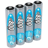 Ansmann 5035042 husholdningsbatteri AAA Nikkel-Metalhydrid (NiMH) Sølv, AAA, Nikkel-Metalhydrid (NiMH), 1,2 V, 800 mAh, 10.5 x 44.5