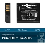 Ansmann A-Pan CGA S005 Lithium-Ion (Li-Ion) 1150 mAh, Kamera batteri 1150 mAh, 3,7 V, Lithium-Ion (Li-Ion)