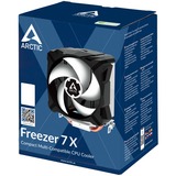 Arctic Freezer 7 X Processor Luftkøler 9,2 cm Aluminium, Sort, Hvid 1 stk, CPU køler Luftkøler, 9,2 cm, 300 rpm, 2000 rpm, 0,3 blæser, Aluminium, Sort, Hvid