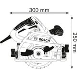 Bosch GKS 55+ GCE + FSN 1400 16,5 cm Sort, Blå 4700 rpm 1350 W, Rundsav Blå, Træ, Sort, Blå, Børstefri, 16,5 cm, 4700 rpm, 6,3 cm