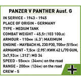 COBI Panzer V Panther Ausf. G "Pudel", Bygge legetøj 