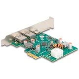 DeLOCK PCIe x1 kort til 1x ekst. USB-C PD 30W + 2 ekst. USB 3.2 Gen 1, USB-controlleren 