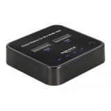 DeLOCK USB 3.0 docking- og klonstation 2 x M.2 NVMe, Docking station Sort