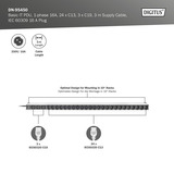 Digitus Basis IT PDU med aluminiumprofil, 24x C13, 3x C19, Strømskinne Sort/aluminium