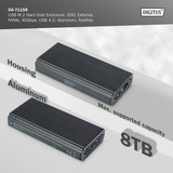 Digitus DA-71158, Drev kabinet aluminium