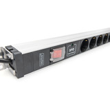 Digitus DN-95435, Strømskinne Sort/aluminium
